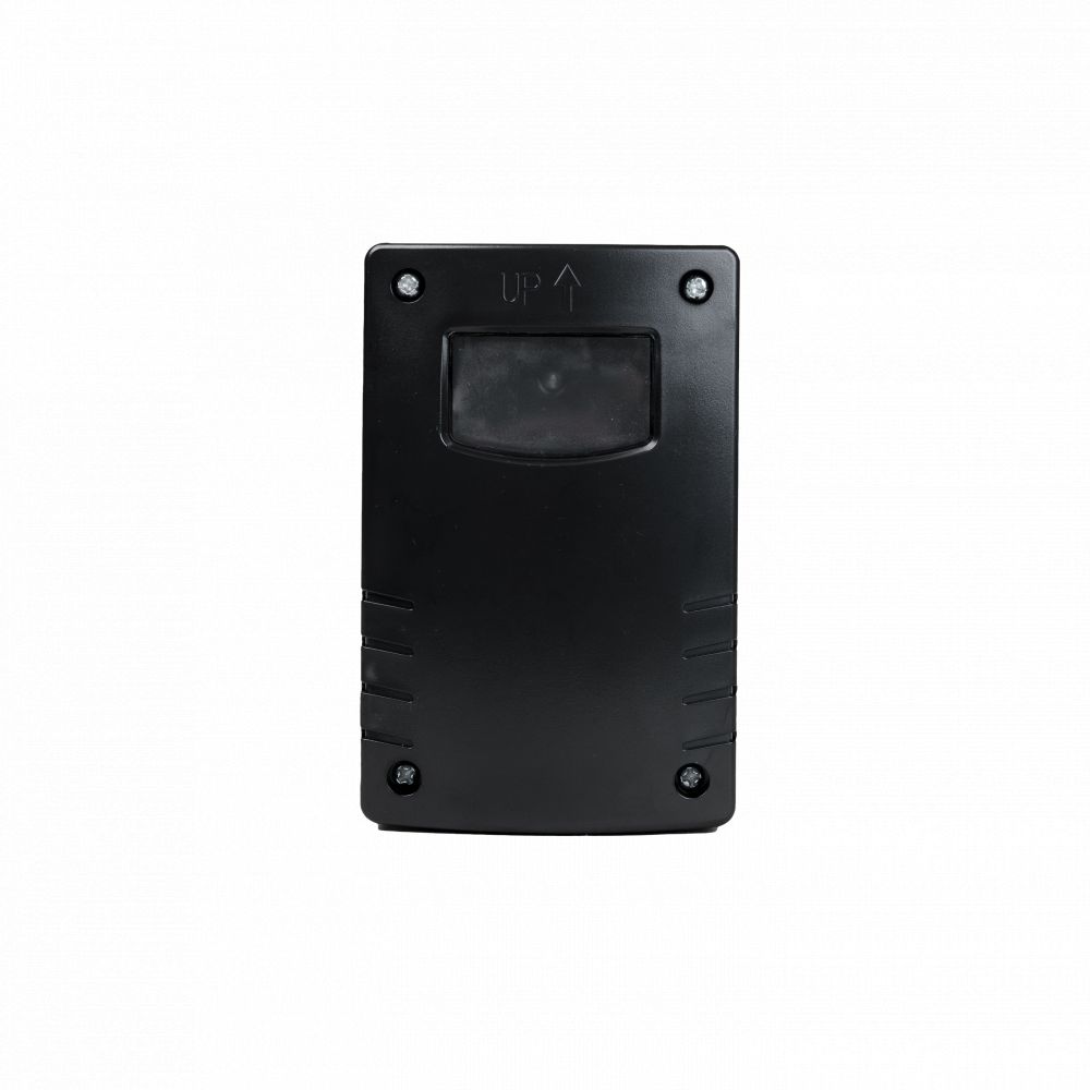 Dag- en Nacht Sensor Schemerschakelaar, instelbaar 3-500 lux / 1-9 uur, 70x109xh35mm, IP65, Zwart