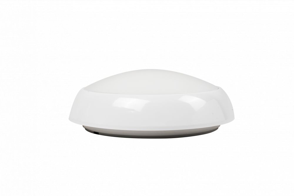 Led wand- en plafondarmatuur 10w t/m 20w instelbaar, 3-CCT in 1, 1800lm, 120° CRI≥80, Ø 320xH113, IP65, IK8, Wit, SENSOR+NOODUNIT