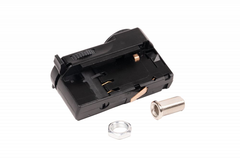 LUMENTION 3-FASE SPANNINGSRAIL Spanningsrail Adapter Zwart