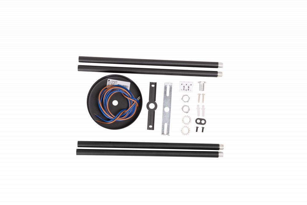 LUMENTION Pendelbuis voor 3021 & 4030, 4x30cm, Zwart