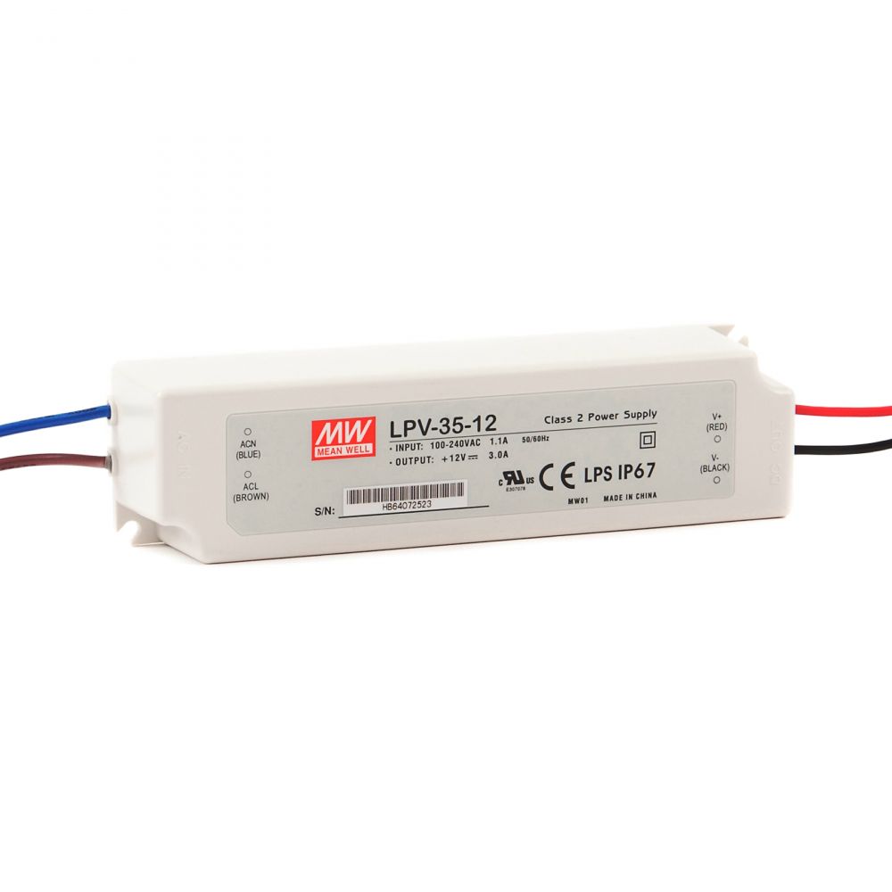 MEAN WELL Inbouwnetvoeding 12Vdc 3A 36W