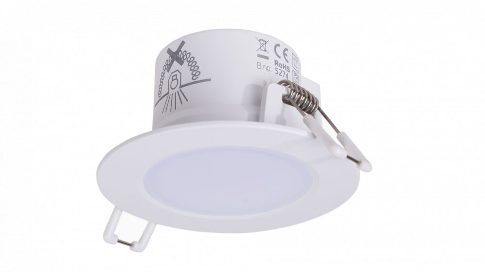 LED Inbouw Spot 3x6,5W, CCT, 3x540lm, 100°, CRI≥80, Ø87mm, H47mm, Boorgat Ø72 mm, IP65, Rond, Wit