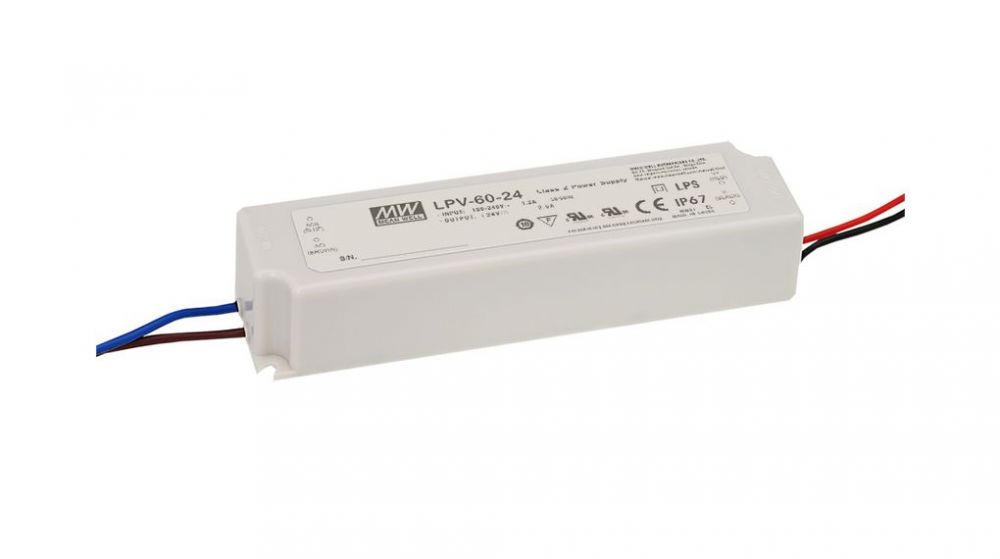 MEAN WELL Inbouwnetvoeding 24Vdc 2,5A 60W