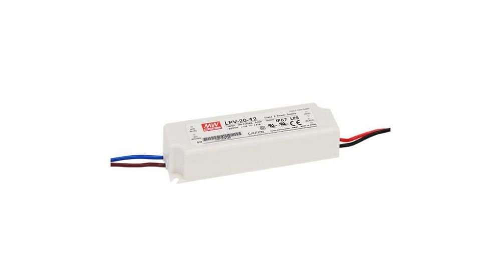 MEAN WELL Inbouwnetvoeding 12Vdc 1,67A 20W