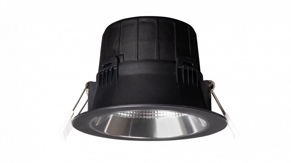 Led inbouw downlight 15-18-21w, CCT, IP54, Zwart