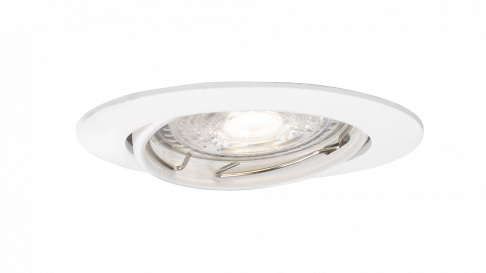 Led inbouwspot Armatuur Ø82xH22mm, boorgat Ø70mm, IP20, Rond, Kantelbaar 30°, Wit