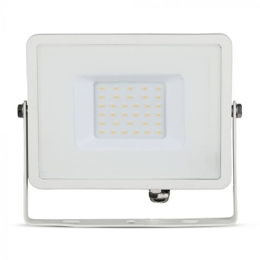LED Breedstraler 30W SMD Samsung Chip 3000K Witte Behuizing