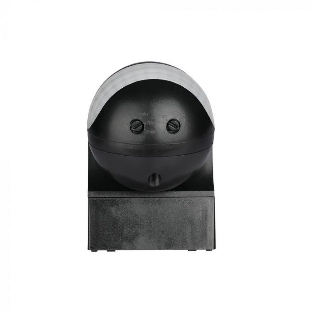 V-TAC PIR Wandsensor met beweegbare kop – Zwart | IP44 | Max. 400W LED