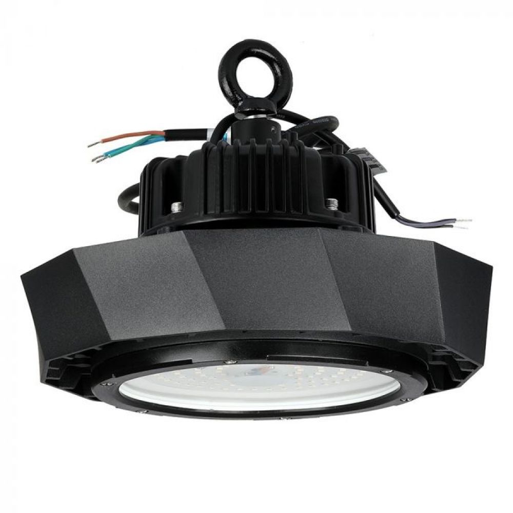 LED High Bay 100W met Samsung Driver – 4000K, Zwarte Behuizing (120LM/W)