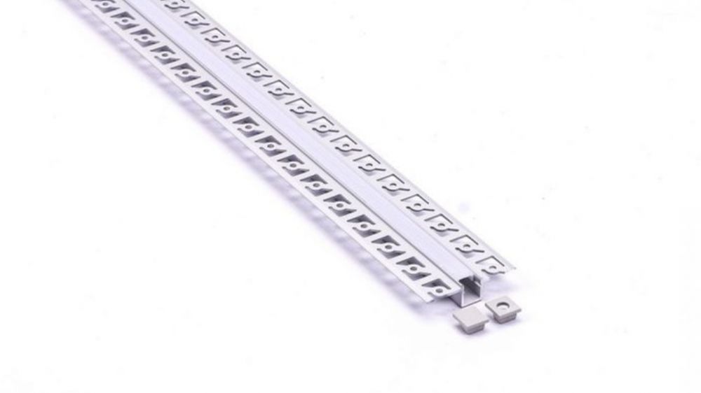 U Profiel montagekit voor led strip – 2000 x 52,1 x 13,3 mm | Zilver