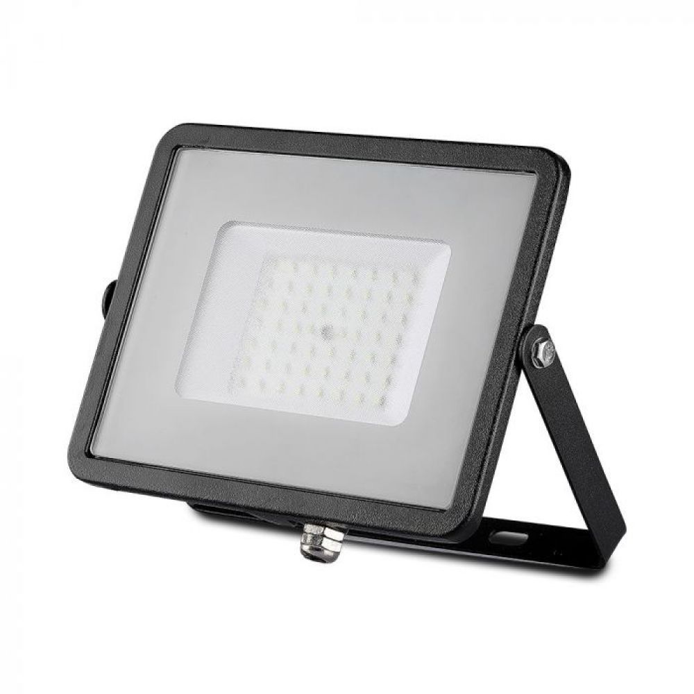 LED Breedstraler 50W - Warm Wit 3000K, 4000lm, IP65, Zwart