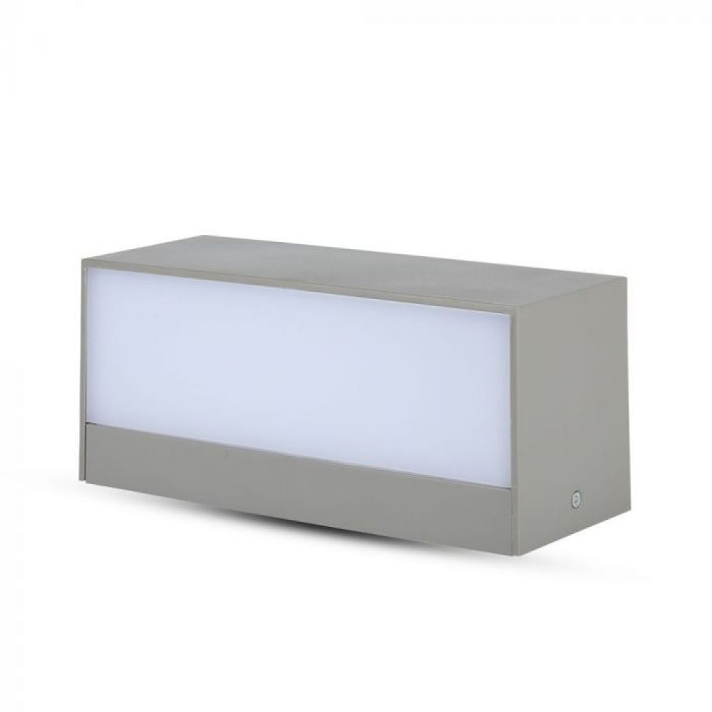 LED Buitenverlichting 12W - Large 3000K Grijze Behuizing