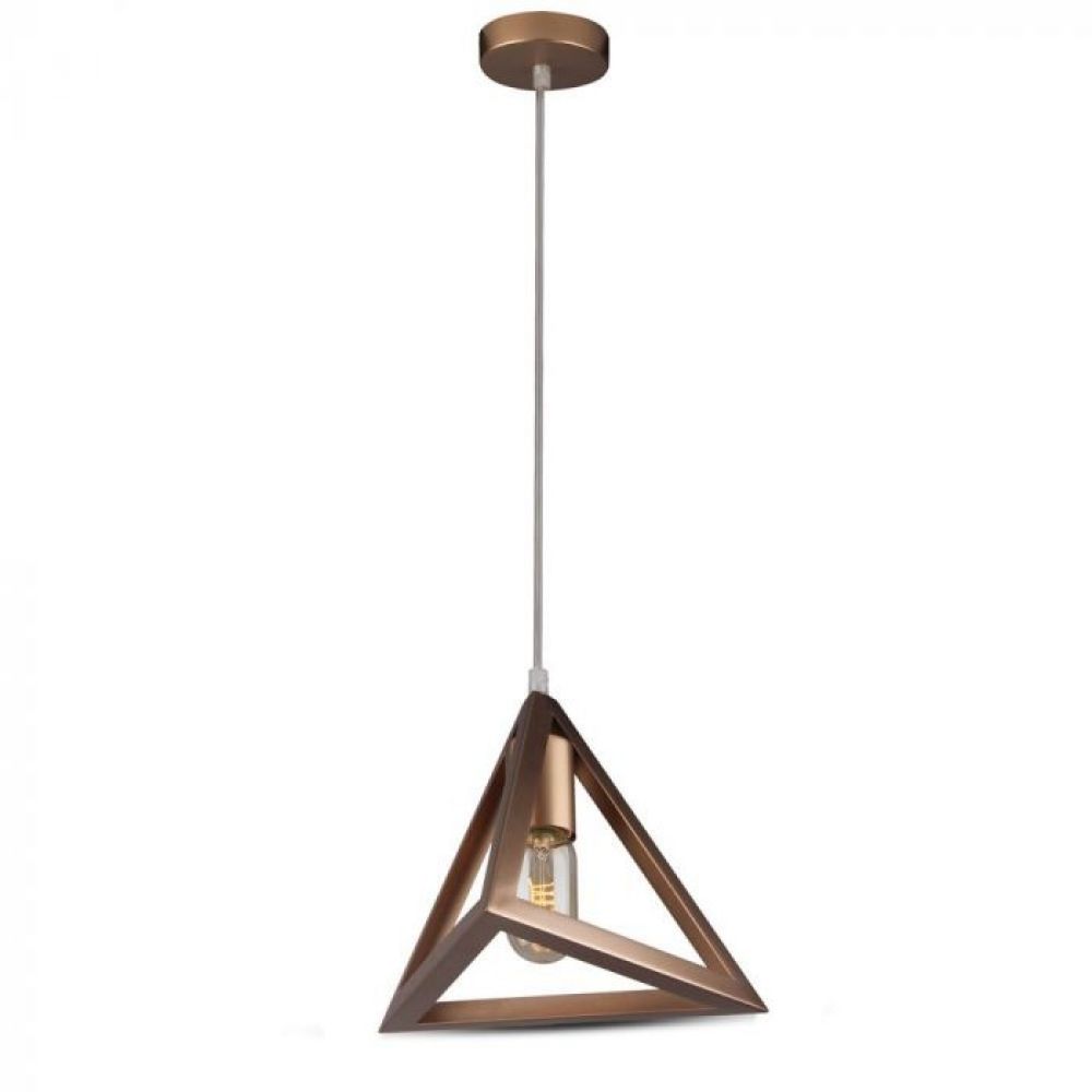 V-TAC Champagne Gouden Hanglamp met Gouden Plafondkap – E27