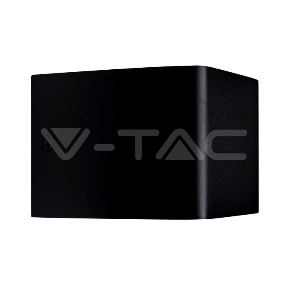 V-TAC 5W LED Wandlamp – Zwart, Vierkant – Warm Wit (3000K)