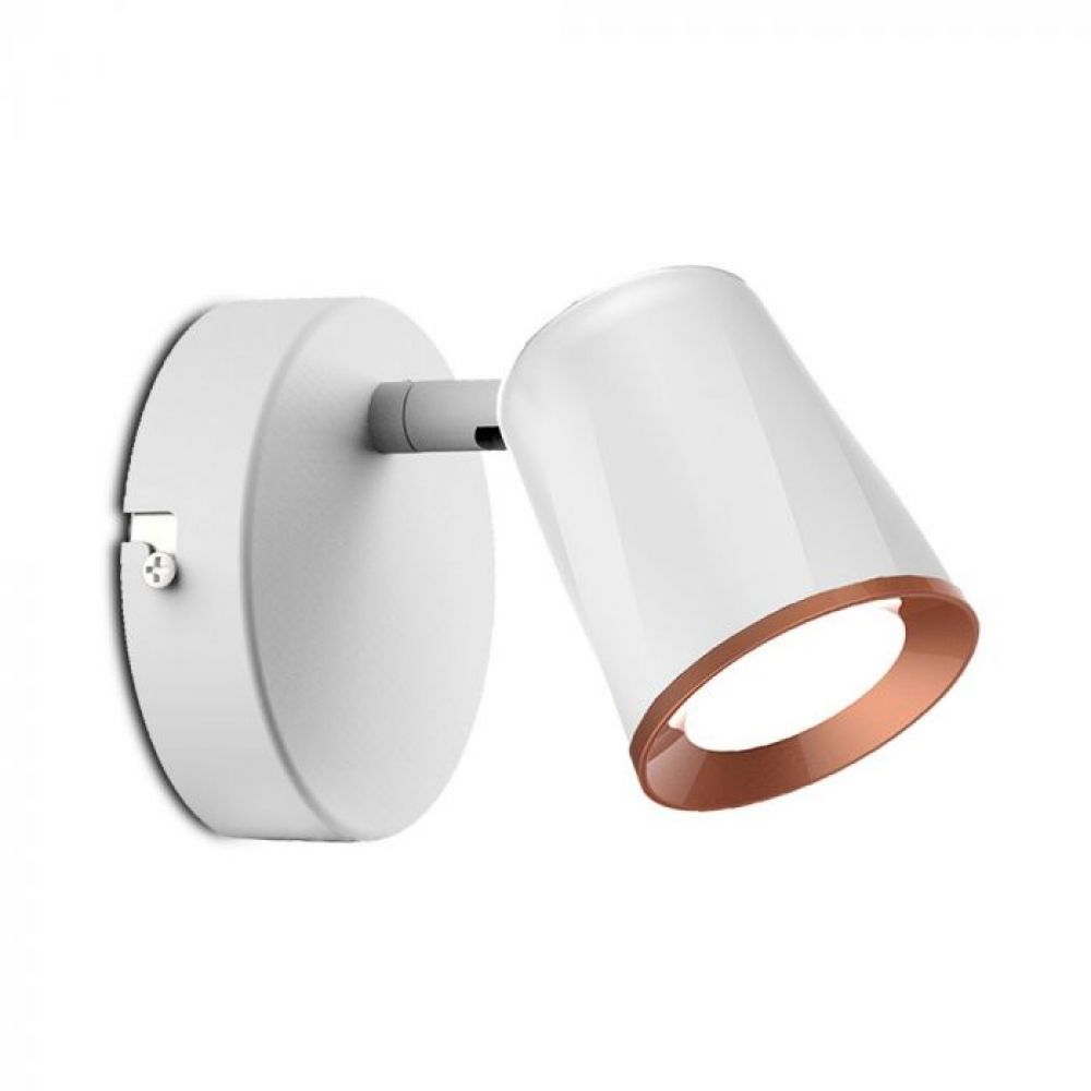V-TAC LED Wandlamp 6W (1 Kop) | Wit | 3000K Warm Wit