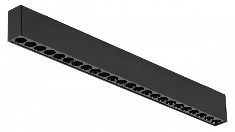 24V TRACK SPOT DOT24, 24W, 3000K, CRI≥90, 34°, 388x23xH42mm, mat zwart Fase/1-10v/Casambi dimbaar
