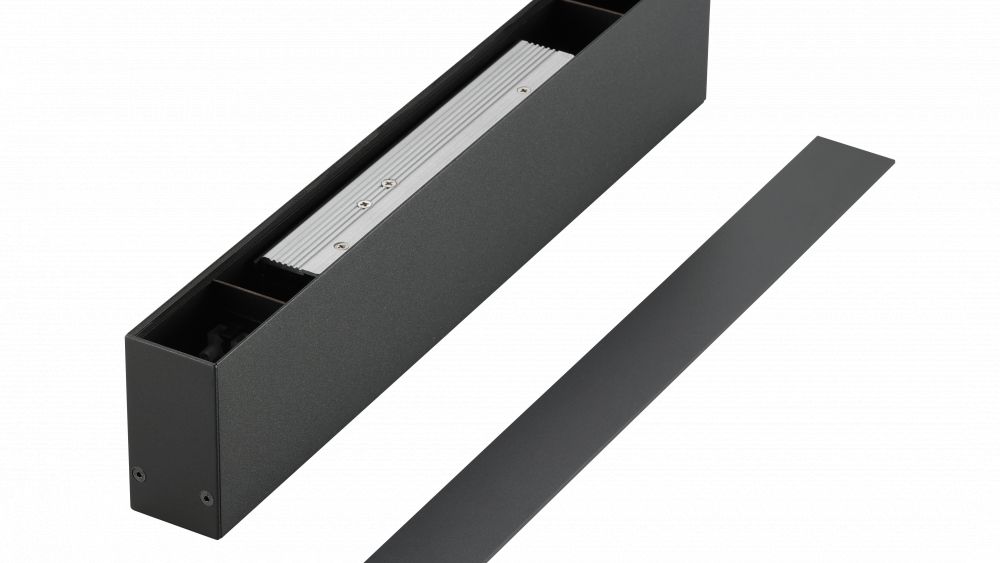 LUMENTION 24V Track Rail Driver Box, 60W / 100-150W, 29x381xH60mm / 29x450xH60mm