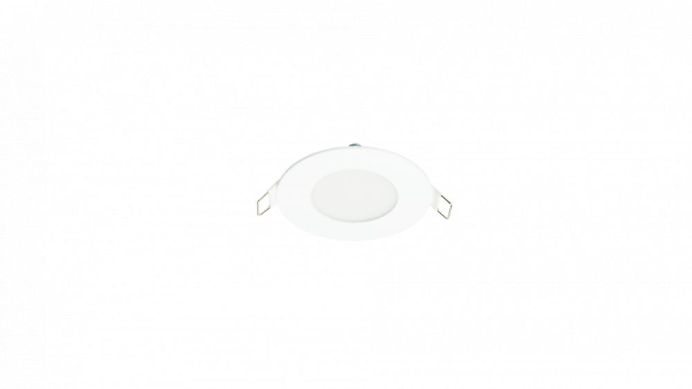 LED SLIM PANEEL 3W, 3CCT, 3000K/4000K/6000K, 240lm, 120°, CRI≥80, Ø83xH15, boorgat Ø 71mm, Rond, IP20, Wit