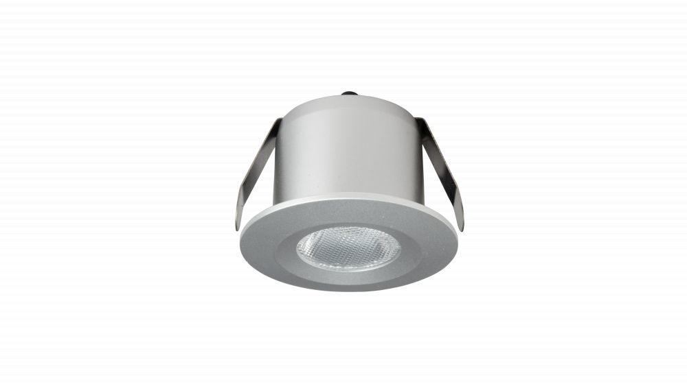 10x LED Verandaspot 1W, 6500K, IP20, Alu