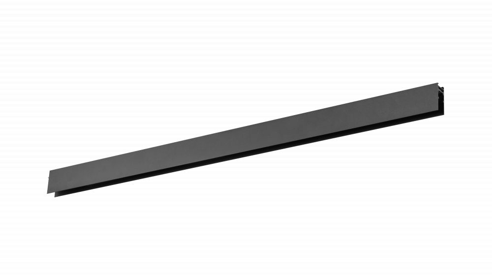 24V TRACK RAIL, 28xH59x2000mm, mat zwart, 200W Max. incl. opbouwkits