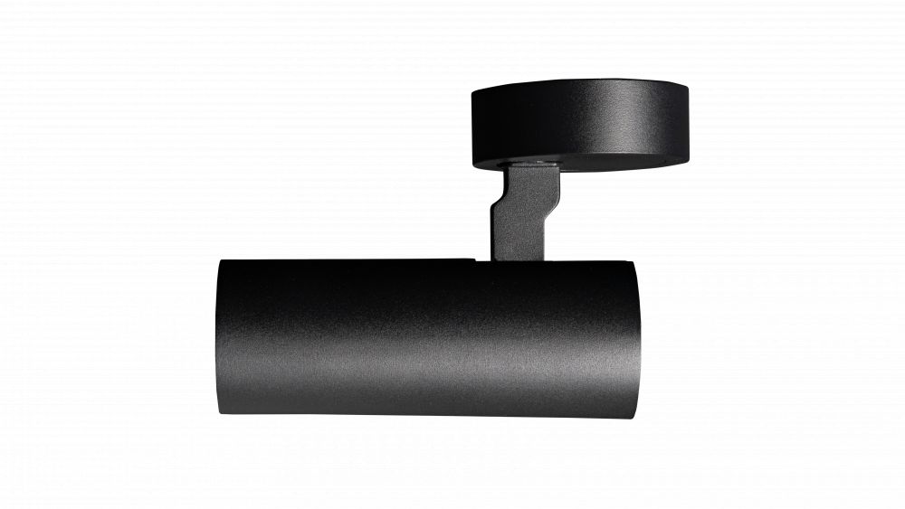 Led Opbouwspot 10w, 3000K, 770lm, 36°, CRI≥90+, Ø 50xH125, Fase-Dimbaar, Zwart