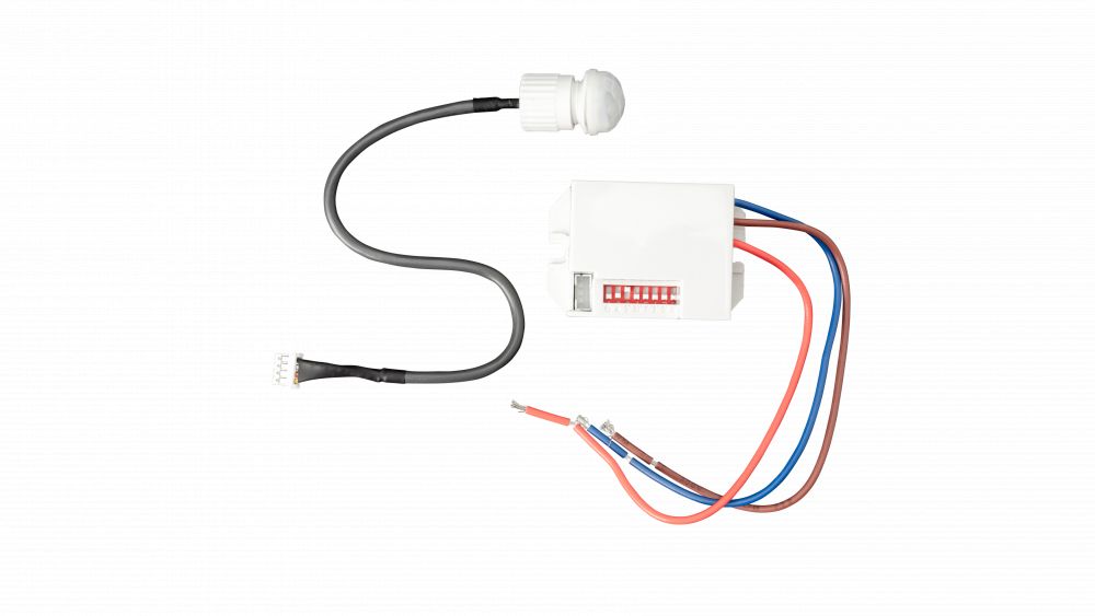 Inbouw Bewegingsmelder Infrarood, max. 400W, 56x37x26mm, IP20, Wit